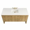 James Martin Vanities Hudson 60in Single Vanity Cabinet, Light Natural Oak 435-V60S-LNO